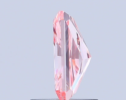 RADIANT 1.08 CARAT FANCY VIVID PINK VVS2  VG VG STRONG