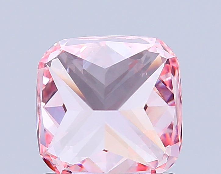 cushion 1.19 carat fancy vivid pink vvs2  vg vg strong