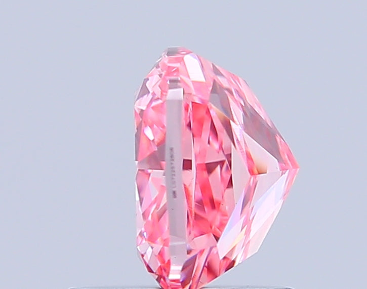 cushion 1.5 carat fancy vivid pink vvs2  vg vg strong
