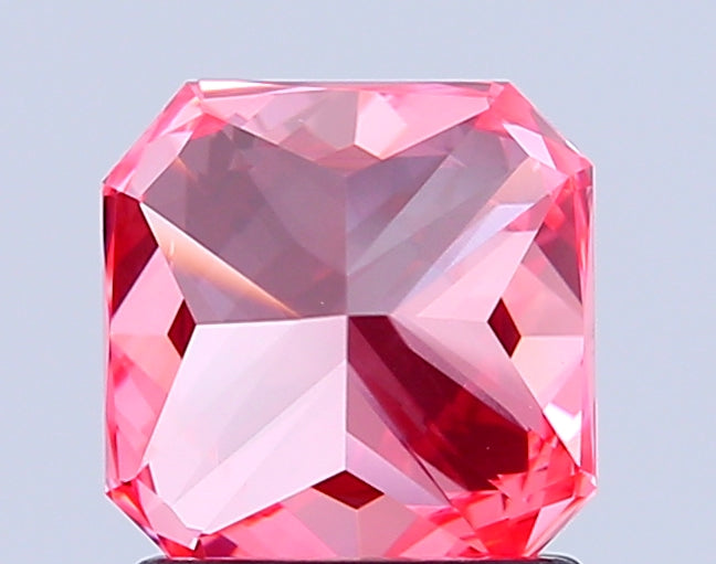 radiant 1.53 carat fancy vivid pink vs1  vg vg strong