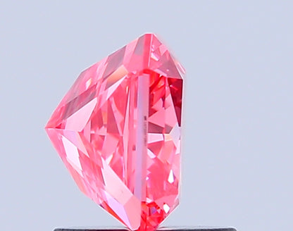 RADIANT 1.53 CARAT FANCY VIVID PINK VS1  VG VG STRONG