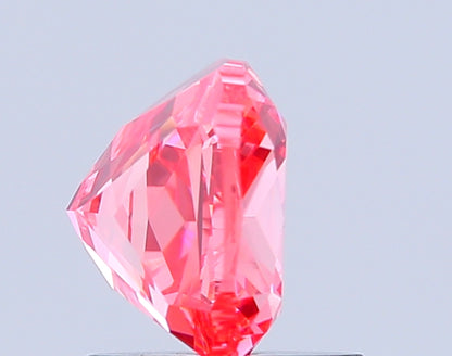 CUSHION 1.56 CARAT FANCY VIVID PINK VVS2  VG VG STRONG