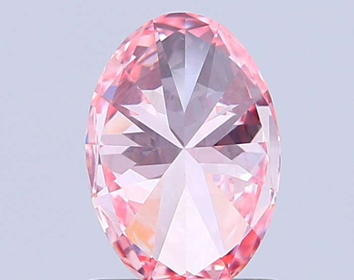 oval 1.07 carat fancy vivid pink vs1  vg vg strong