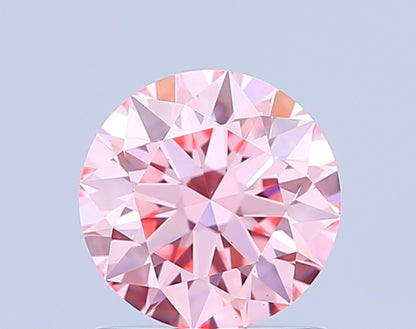 ROUND 1.09 CARAT FANCY INTENSE PINK VS1 ID EX EX SLIGHT