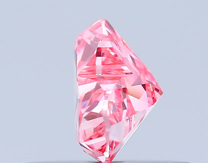 HEART 0.44 CARAT FANCY VIVID PINK IF  VG VG SLIGHT