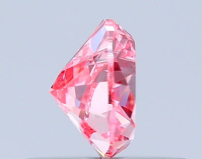 HEART 0.44 CARAT FANCY VIVID PINK IF  VG VG SLIGHT
