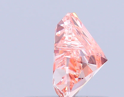 HEART 0.74 CARAT FANCY VIVID PINK VVS2  VG VG SLIGHT