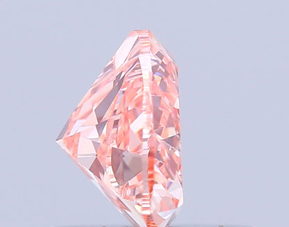 HEART 0.74 CARAT FANCY VIVID PINK VVS2  VG VG SLIGHT