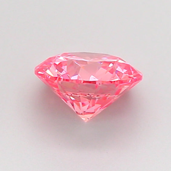 round 0.8 carat fancy vivid pink vs1 id ex ex slight