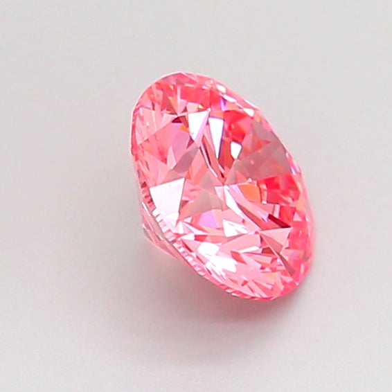 round 0.8 carat fancy vivid pink vs1 id ex ex slight