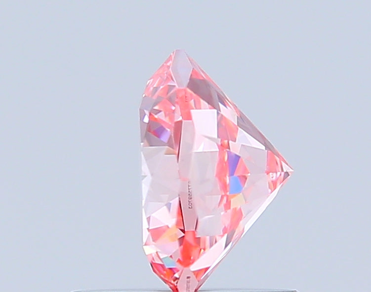 octagonal 0.96 carat fancy vivid pink vvs2  ex ex slight