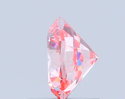 OCTAGONAL 0.96 CARAT FANCY VIVID PINK VVS2  EX EX SLIGHT