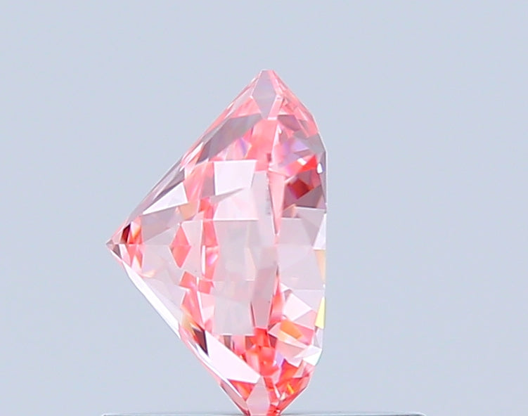 octagonal 0.96 carat fancy vivid pink vvs2  ex ex slight