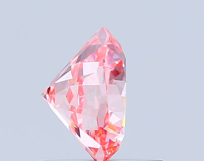 OCTAGONAL 0.96 CARAT FANCY VIVID PINK VVS2  EX EX SLIGHT