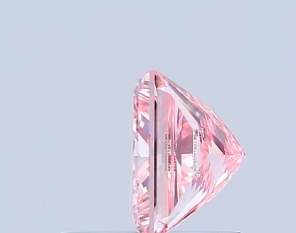 PRINCESS 0.91 CARAT FANCY VIVID PINK VVS2  VG VG SLIGHT