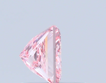 PRINCESS 0.91 CARAT FANCY VIVID PINK VVS2  VG VG SLIGHT