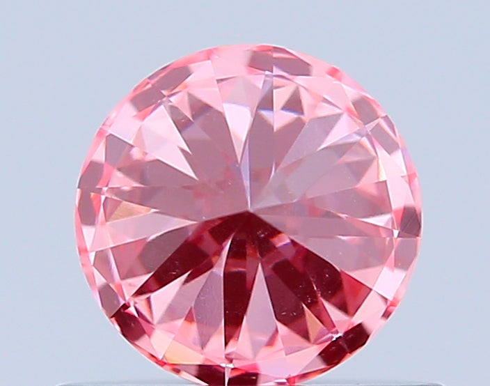 round 0.52 carat fancy vivid pink vvs1 ex vg vg slight