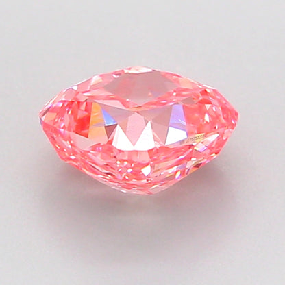 CUSHION 1.54 CARAT FANCY VIVID PINK VS2  VG VG STRONG