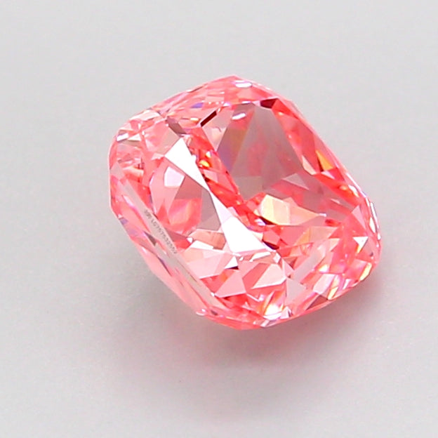 cushion 1.54 carat fancy vivid pink vs2  vg vg strong