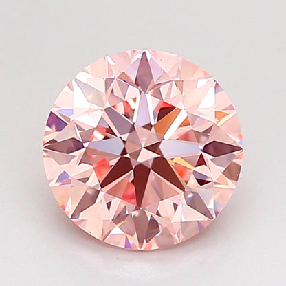 ROUND 1.5 CARAT FANCY INTENSE PINK VS1 EX EX EX SLIGHT