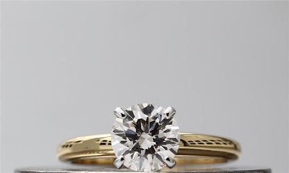 2 Carat Round Brilliant Cut Solitaire Lab Diamond Engagement Ring