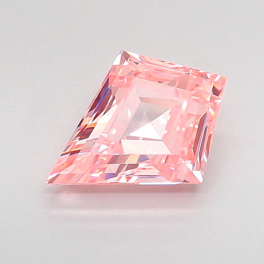 KITE STEP 1.31 CARAT FANCY VIVID PINK VS1  VG VG SLIGHT