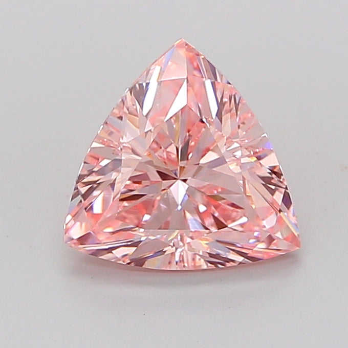 triangular 1.35 carat fancy intense pink vvs1  vg vg strong