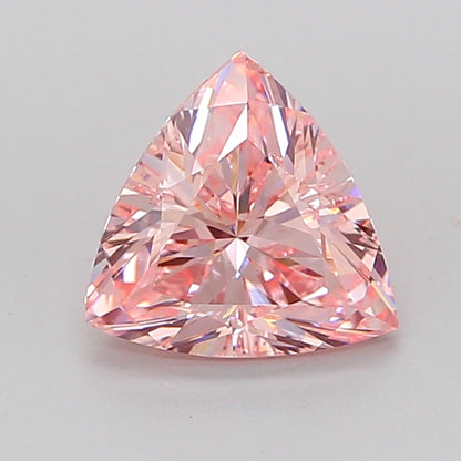 TRIANGULAR 1.35 CARAT FANCY INTENSE PINK VVS1  VG VG STRONG