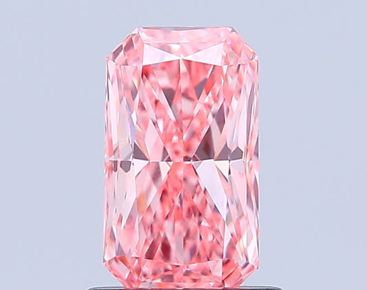 RADIANT 1.08 CARAT FANCY VIVID PINK VS1  VG VG STRONG