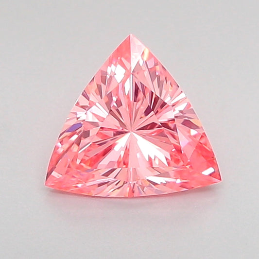 TRIANGULAR 0.69 CARAT FANCY VIVID PINK VVS2  VG VG STRONG