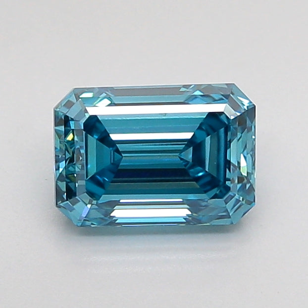 emerald 1.11 carat fancy vivid blue vs1  ex vg none
