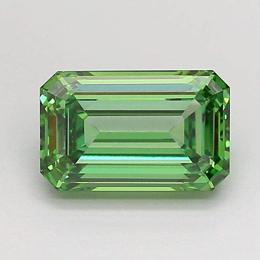 EMERALD 2.01 CARAT FANCY VIVID GREEN VVS2  EX EX VERY SLIGHT