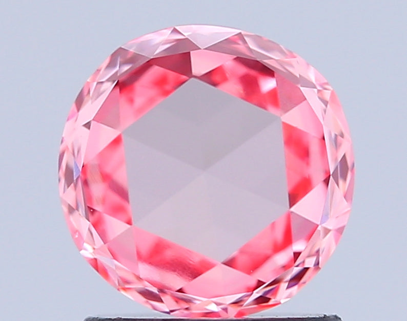 round rose 1.07 carat fancy intense pink vs1  ex vg strong