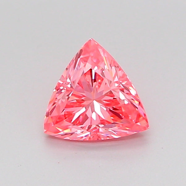 triangular 0.56 carat fancy vivid pink vs1  vg vg strong