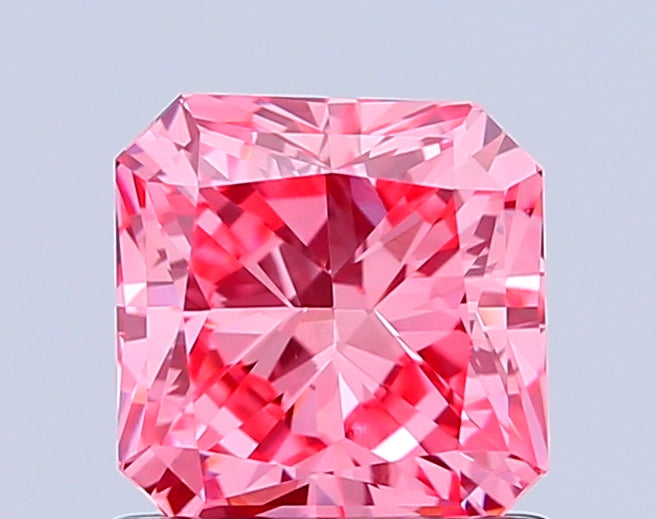 radiant 1.05 carat fancy vivid pink vvs2  vg vg strong