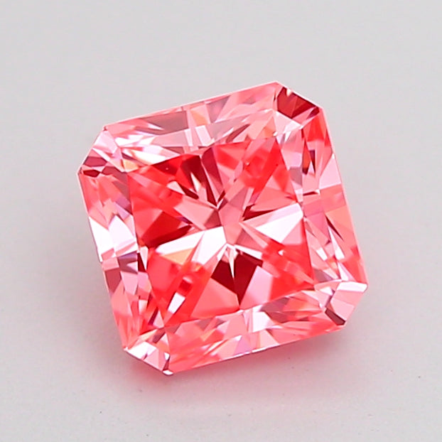 radiant 1.02 carat fancy vivid pink vvs2  ex vg strong