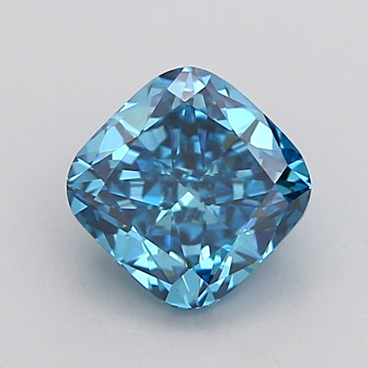 CUSHION 1.02 CARAT FANCY VIVID BLUE VVS2  EX EX NONE