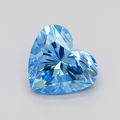 HEART 1.09 CARAT FANCY VIVID BLUE VS1  VG VG NONE