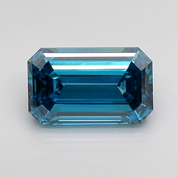 emerald 1.01 carat fancy vivid blue vs1  ex vg none