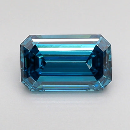 EMERALD 1.01 CARAT FANCY VIVID BLUE VS1  EX VG NONE