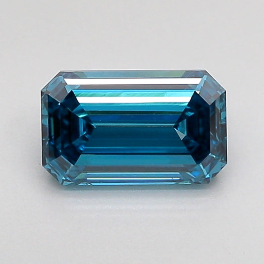 EMERALD 1.01 CARAT FANCY VIVID BLUE VS1  EX VG NONE