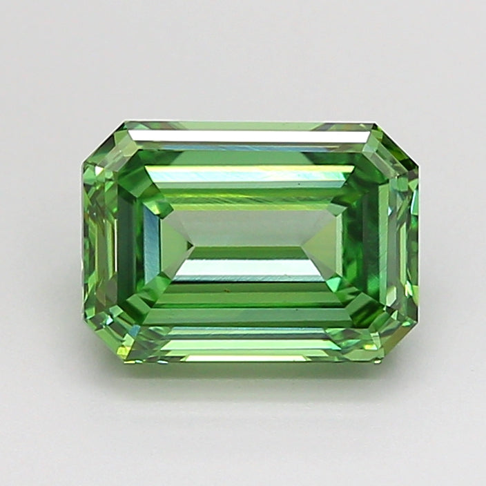 emerald 2.02 carat fancy vivid green vs1  vg vg very slight
