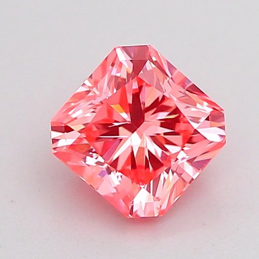 RADIANT 1.01 CARAT FANCY VIVID PINK VS1  VG VG STRONG