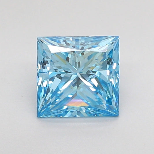 PRINCESS 1 CARAT FANCY VIVID BLUE VS1  VG VG NONE