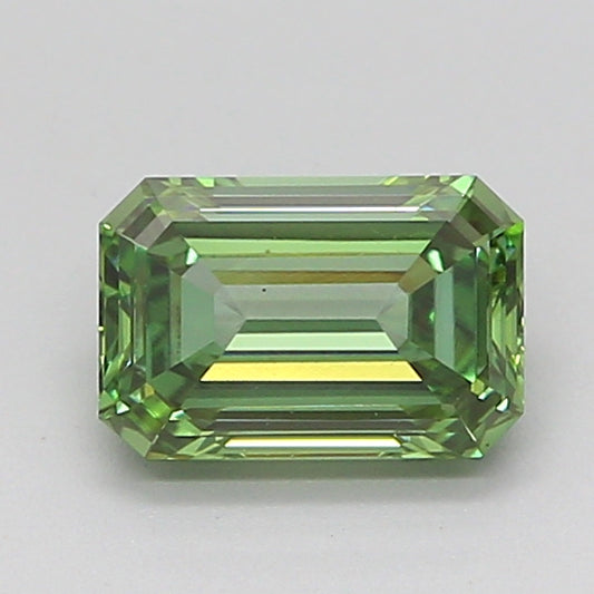 EMERALD 0.99 CARAT FANCY VIVID GREEN VS1  VG VG VERY SLIGHT
