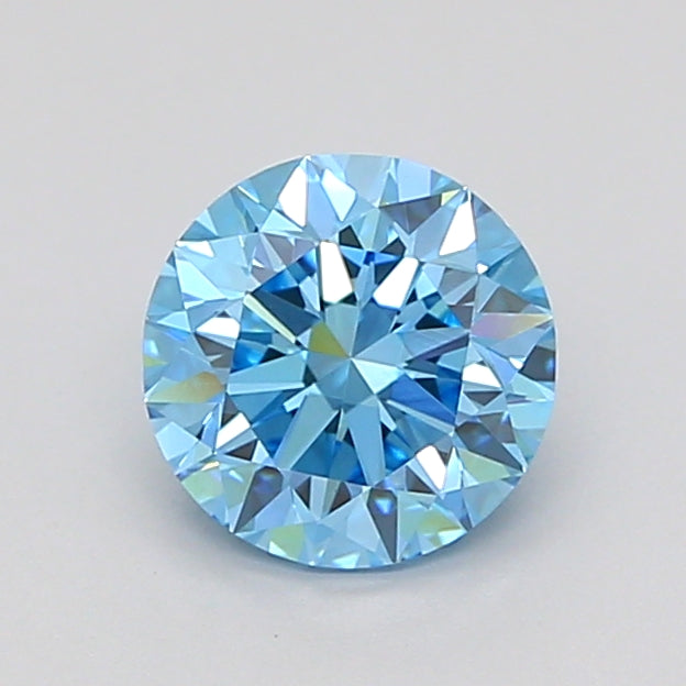 round 1 carat fancy vivid blue vvs2 vg ex vg none